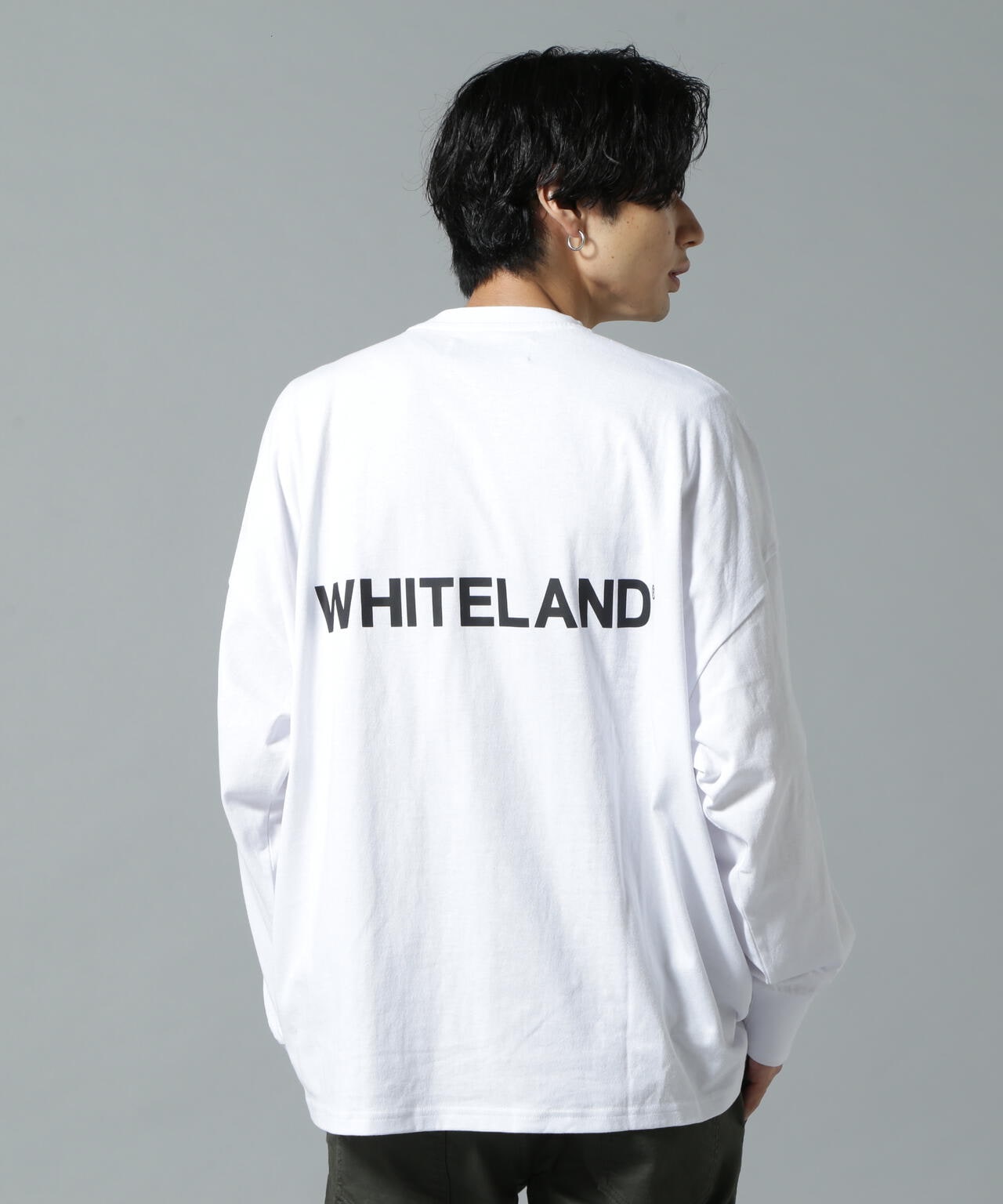 【WEB&DEPOT限定】WHITELAND/ホワイトランド/LOGO LST/ロゴロングスリーブT