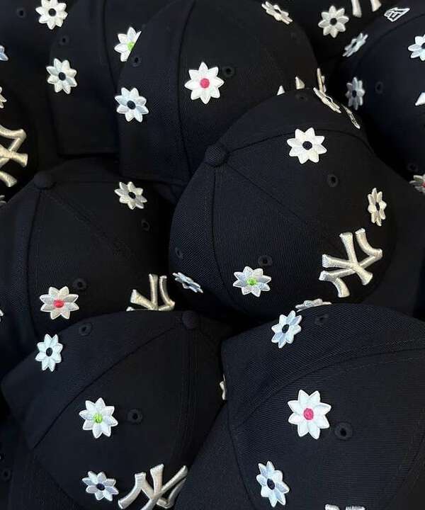 NICKGEAR × LHP 別注 3D Flower cap グリーン ④ - キャップ