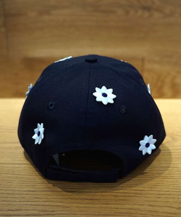 nick gear キャップ 3D flower cap ネイビー | chidori.co