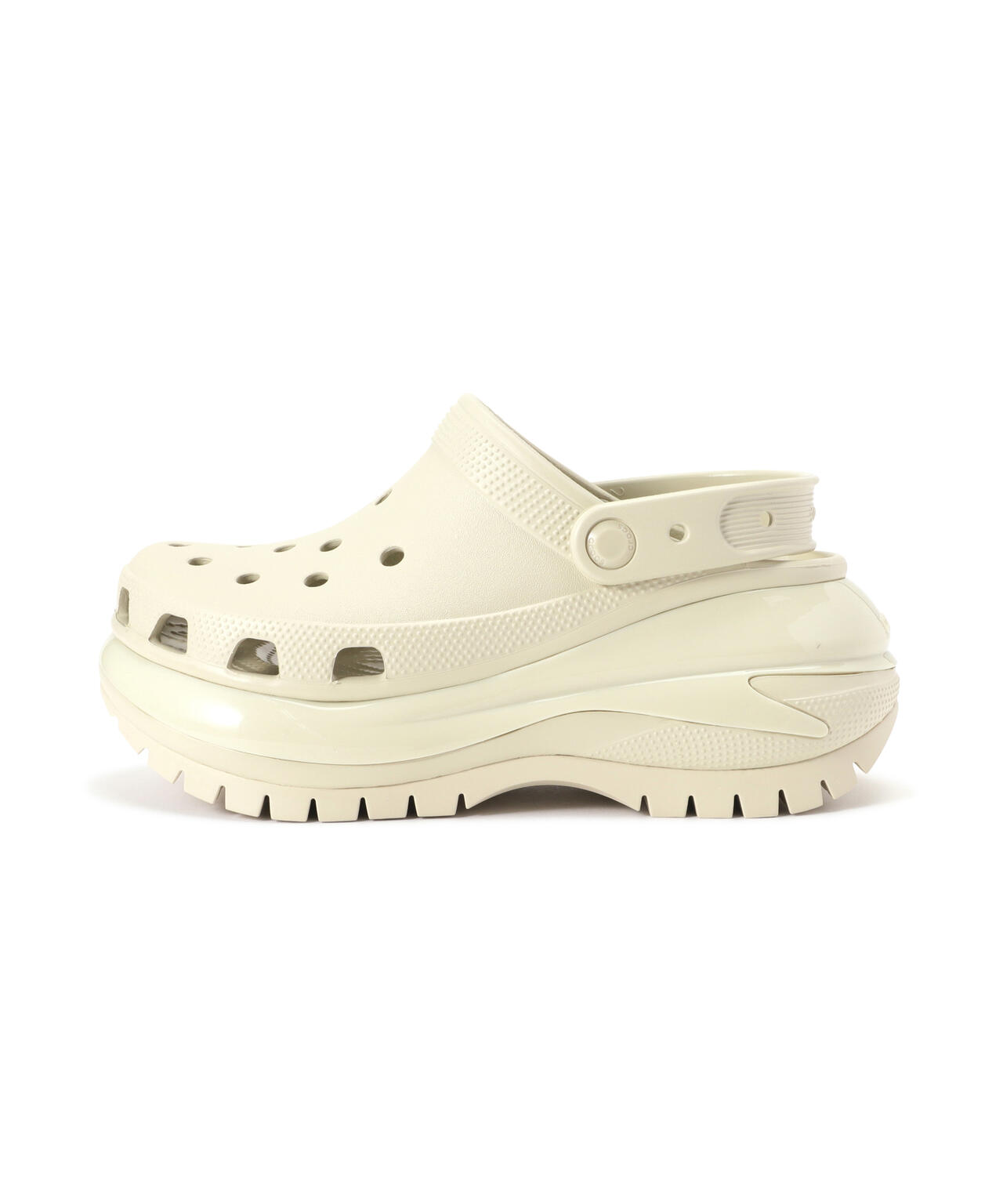 crocs クロックス 厚底 メガクラッシュ クロッグ 24cm ＋ ジビッツ