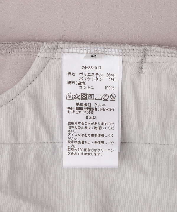 CULLNI/クルニ/Stretch Georgette Easy Pants