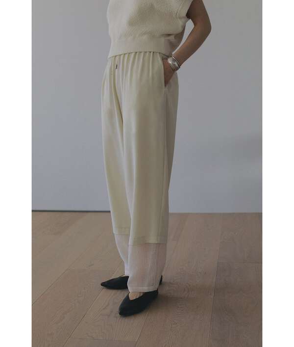 MANOF/マノフ/SHEER HEM PANTS