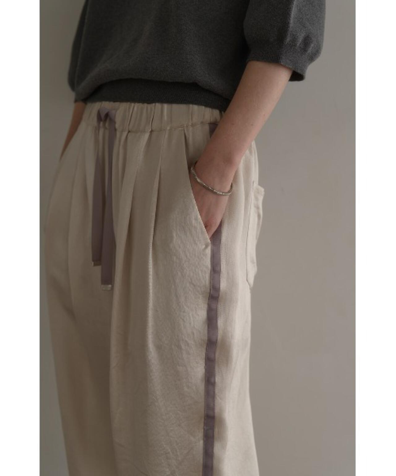 MANOF/マノフ/SIDE LINE SPORTS SATIN PANTS