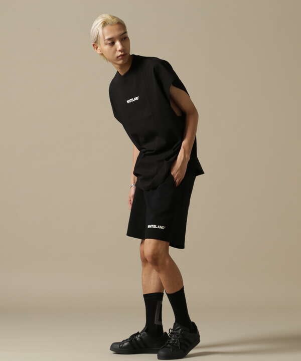 WEB&DEPOT限定/WHITELAND/ホワイトランド/OWL/LOGO SWT SHORTS/ロゴ スウェットショーツ