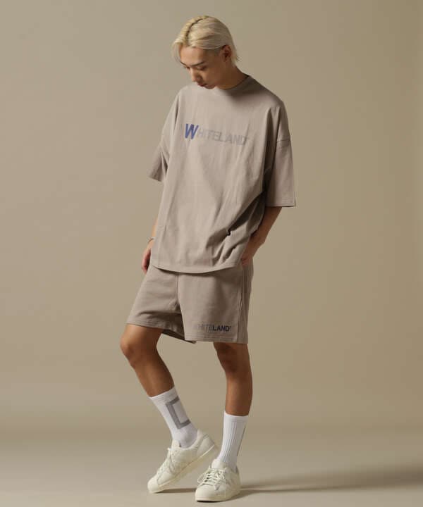 WEB&DEPOT限定/WHITELAND/ホワイトランド/OWL/COLOR LOGO SWT SHORTS/カラーロゴショーツ