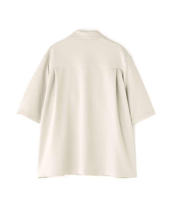 CULLNI/クルニ/Stretch Georgette Zip Up Polo Shirt