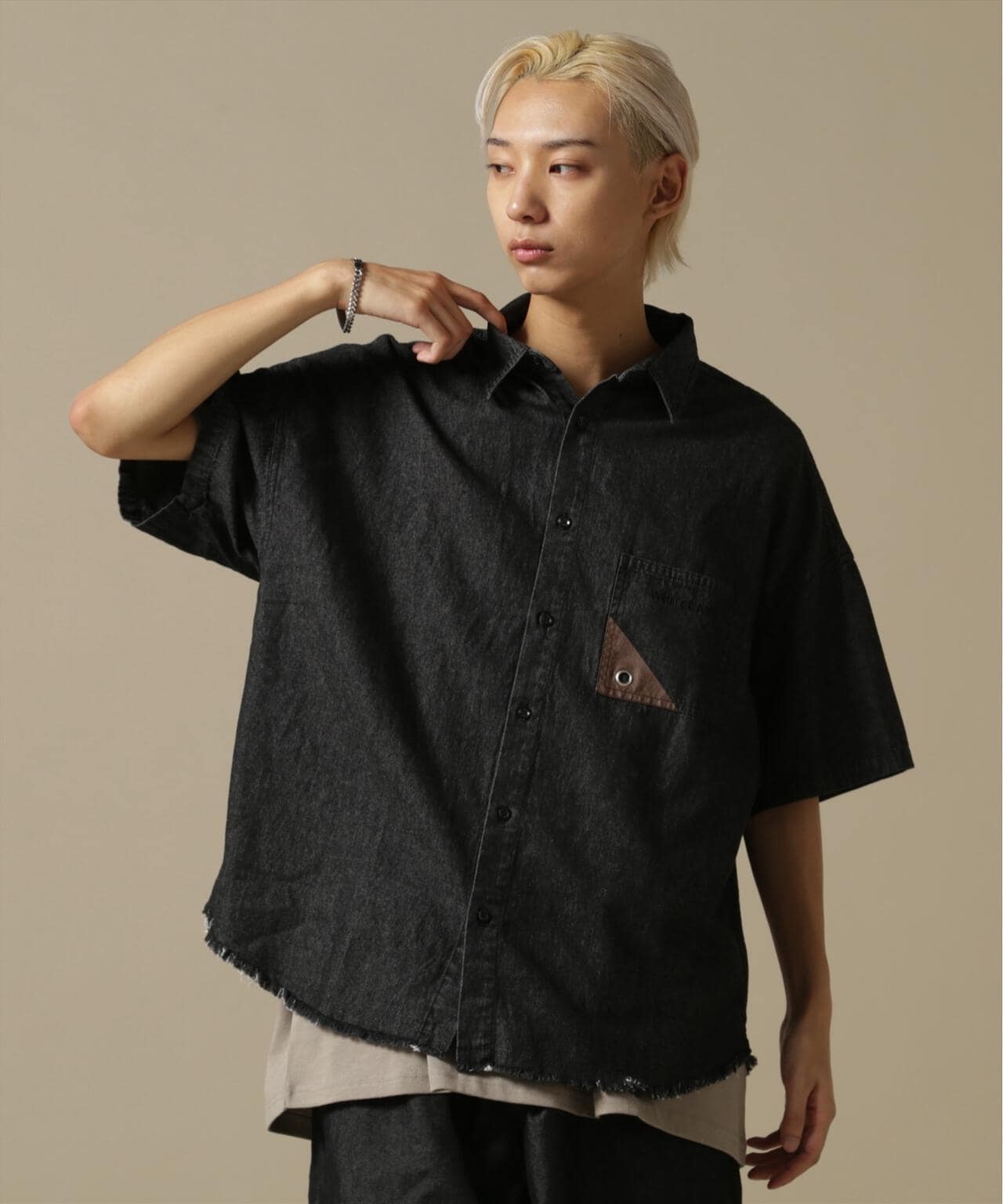 【WEB&DEPOT限定】WHITELAND/OWL/DENIM S/S SHIRT