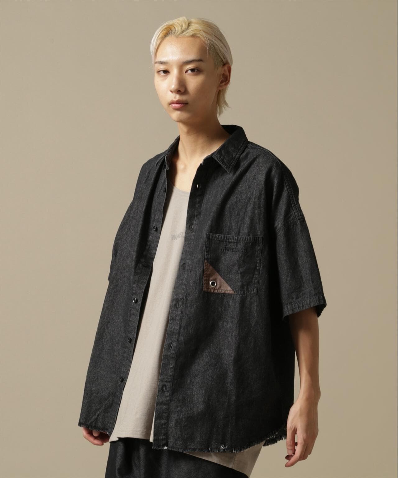 【WEB&DEPOT限定】WHITELAND/OWL/DENIM S/S SHIRT