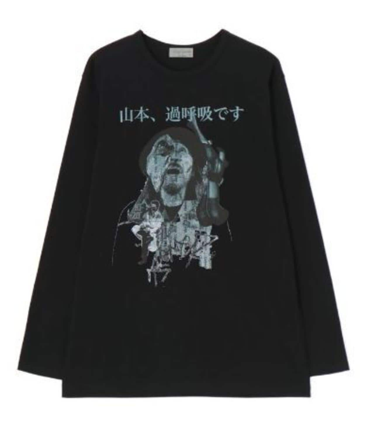 YohjiYamamoto/ヨウジヤマモト/30/- COMBED SINGLE JERSEY PT LONG SLEEVE TEE