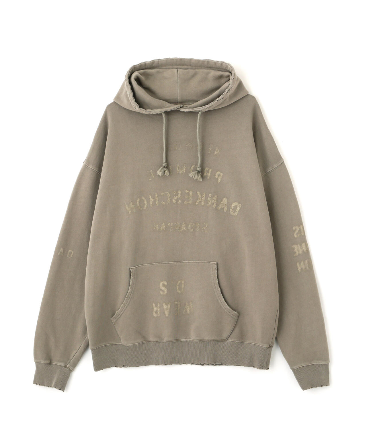 DankeSchon/ダンケシェーン/PIGMENT STENCIL SWEAT HOODIE/パーカー