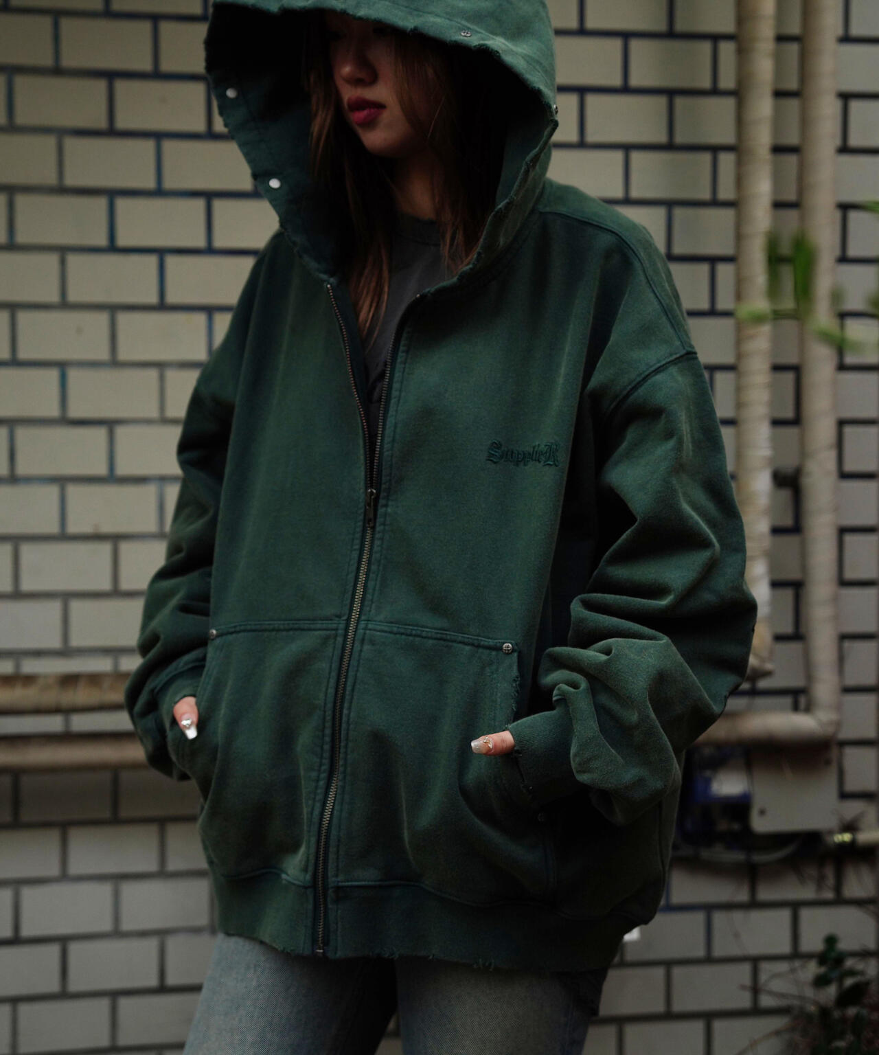 【完売品】Supplier Cross Zip Hoodie他のサイズもご用意ございます