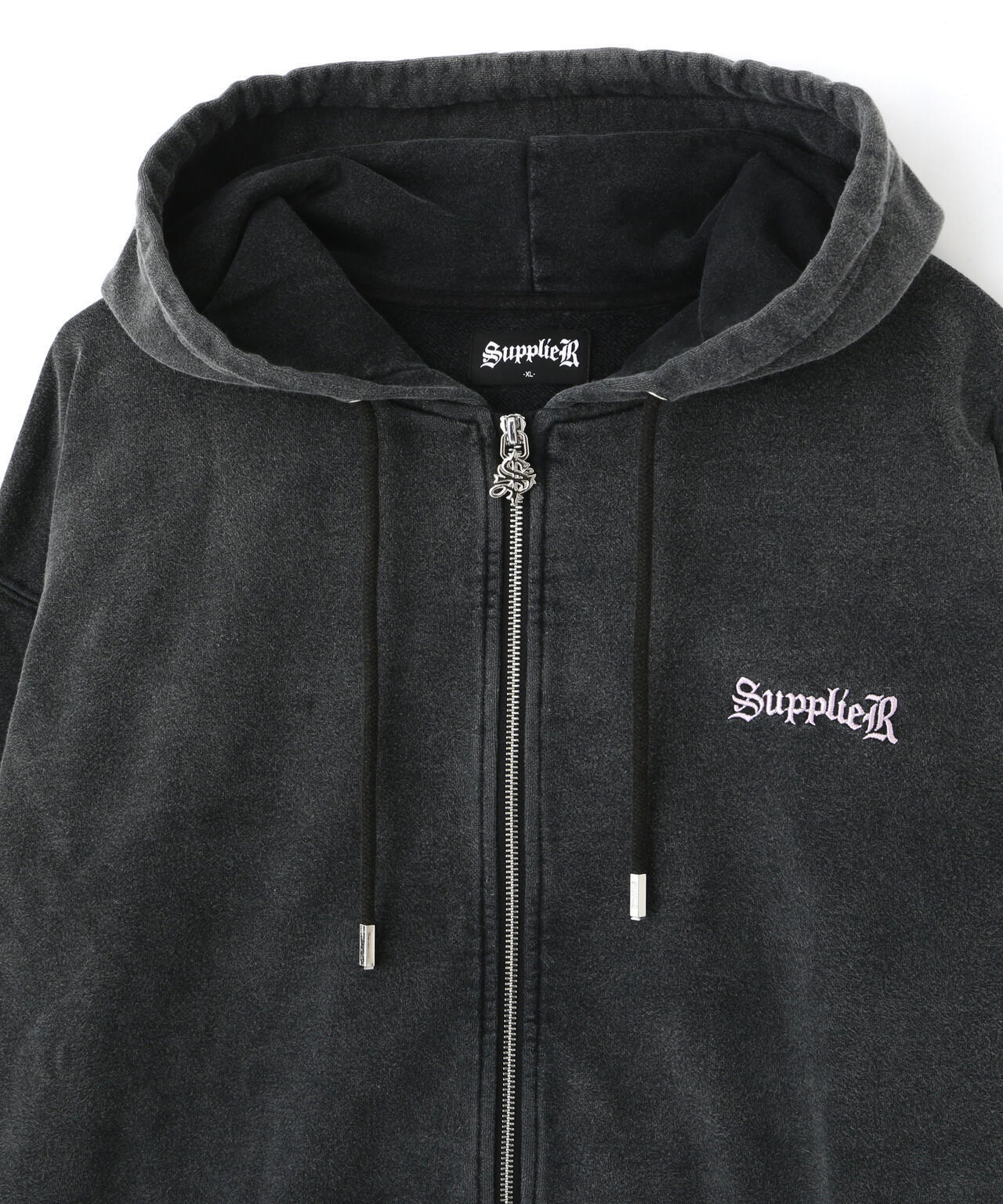 Supplier/EXCLUSIVE STUDS CROSS ZIP HOODIE PINK | LHP 