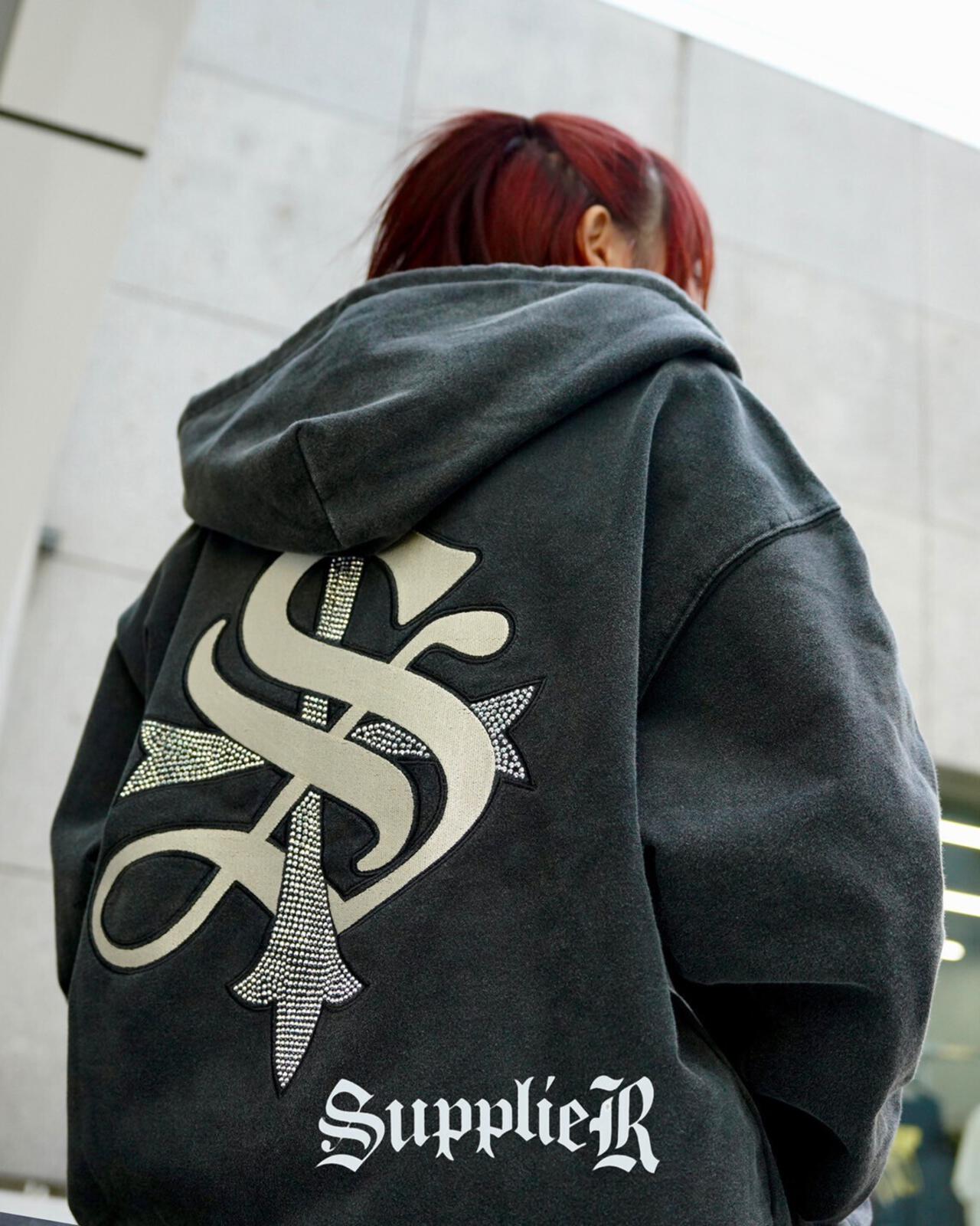 SUPPLIER/サプライヤー/【LHP EXCLUSIVE】STUDS CROSS ZIP HOODIE 