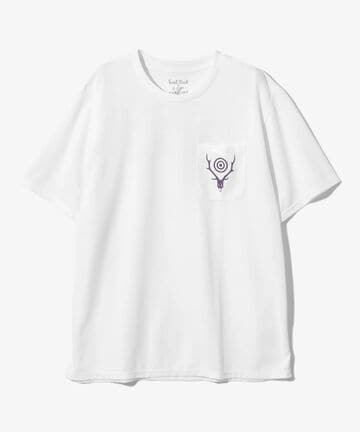 South2 West8/サウスツーウェストエイト/S/S ROUND POCKET TEE - CIRCLE HORN