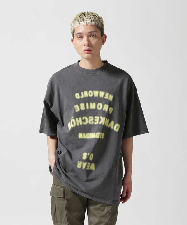 DankeSchon/ダンケシェーン/PIGMENT STENCIL S/S TEE