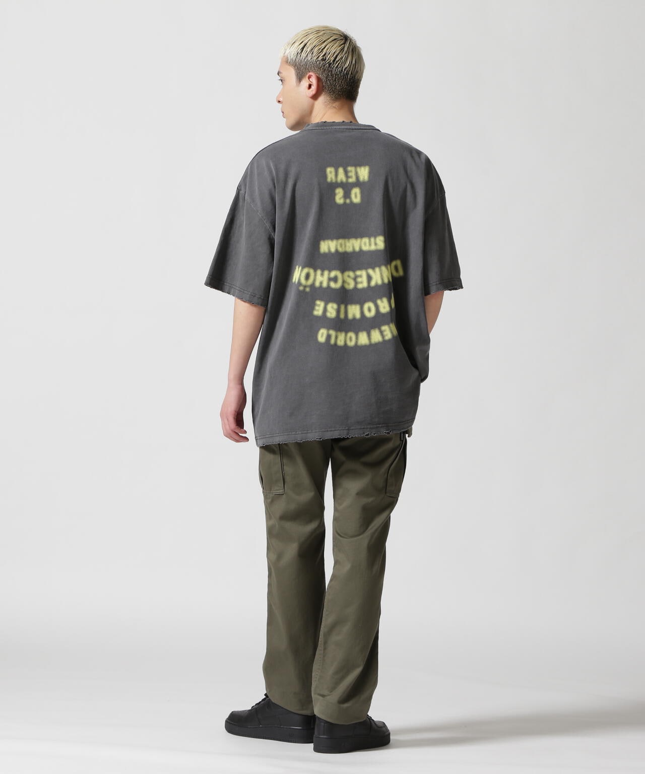 DankeSchon/ダンケシェーン/PIGMENT STENCIL S/S TEE