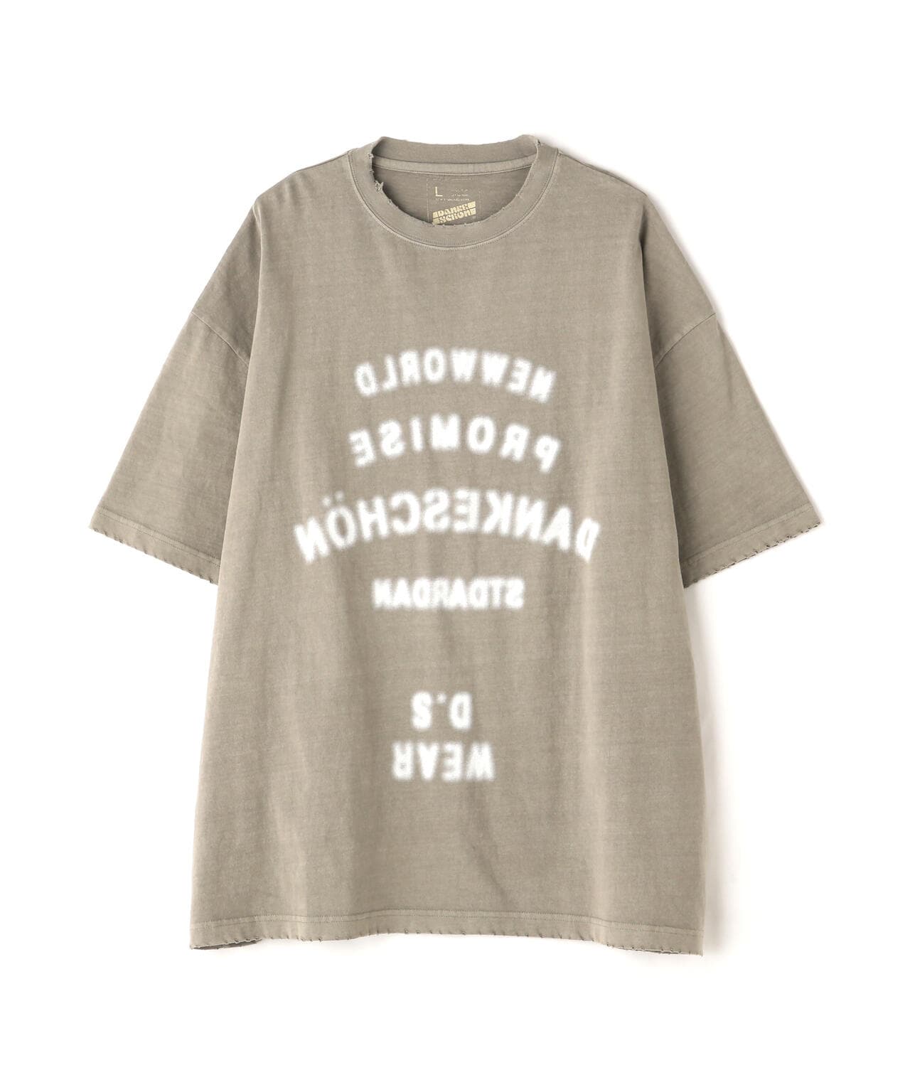 DankeSchon/ダンケシェーン/PIGMENT STENCIL S/S TEE