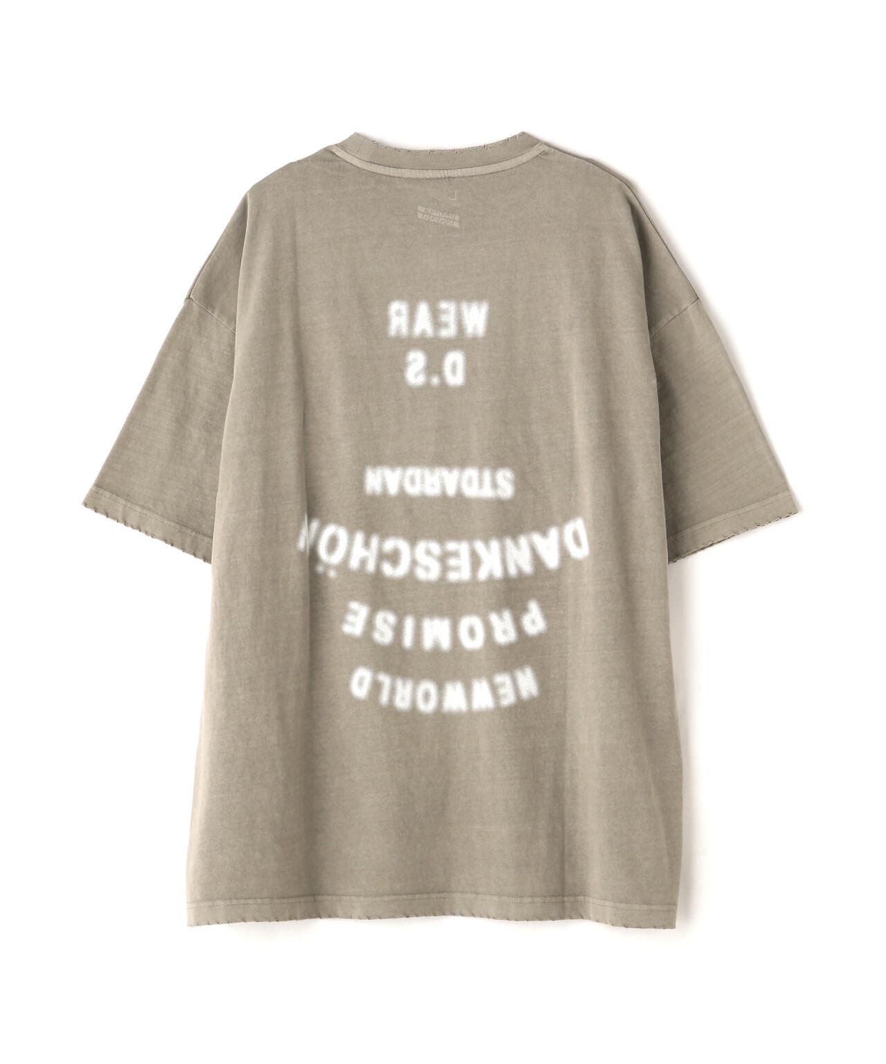 DankeSchon/ダンケシェーン/PIGMENT STENCIL S/S TEE