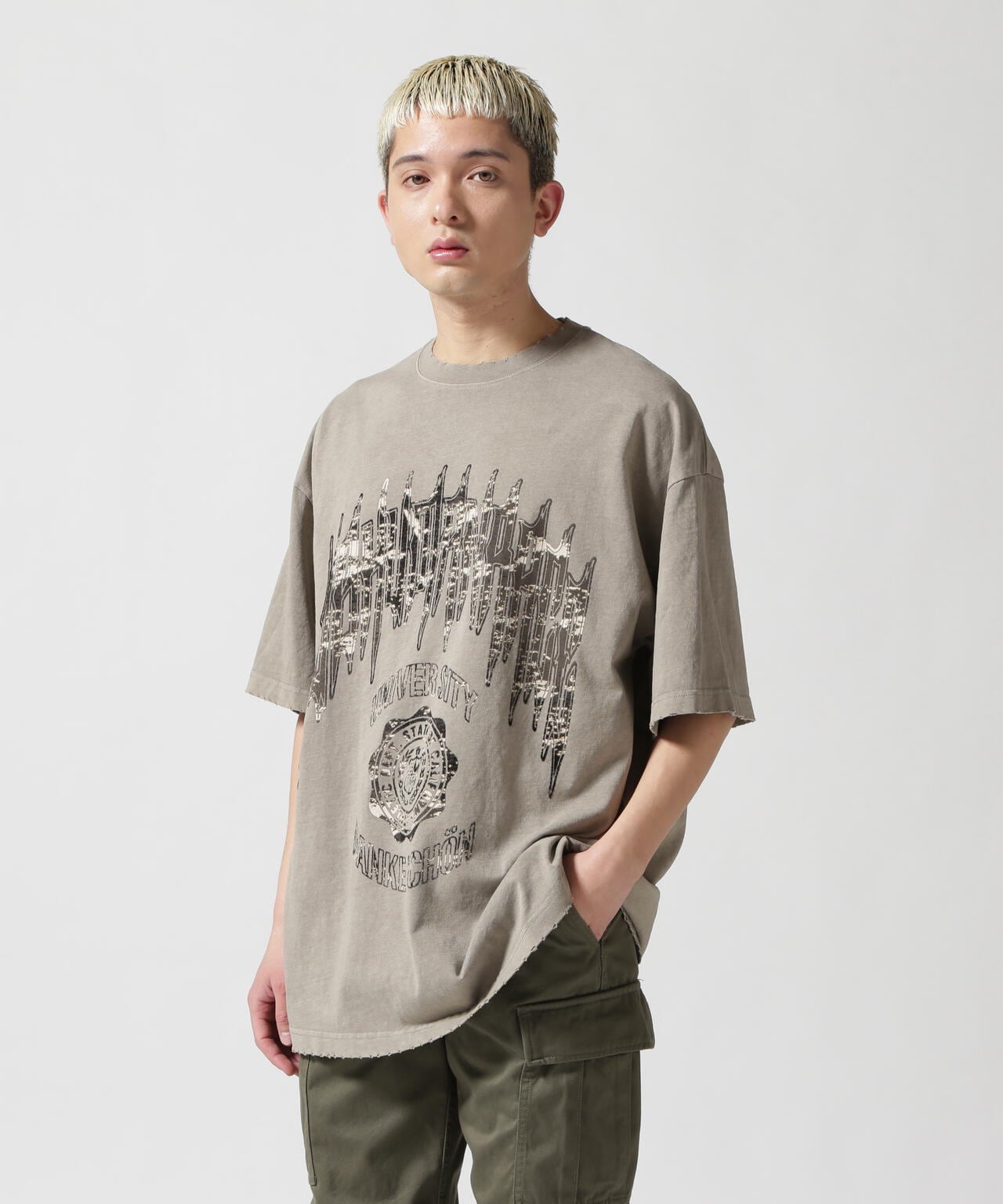 DankeSchon/ダンケシェーン/PIGMENT COLLEGE S/S TEE