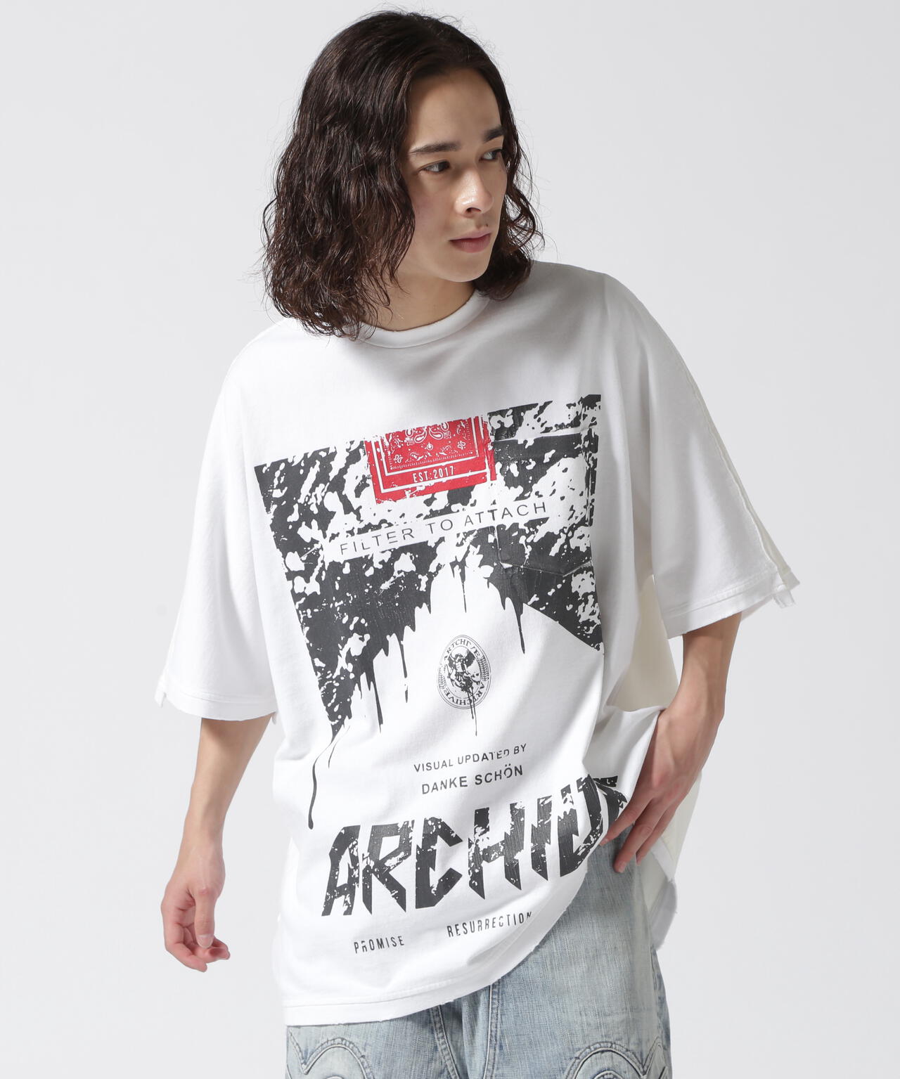 DankeSchon/ダンケシェーン/CIGARETTE DOLMAN S/S Tシャツ