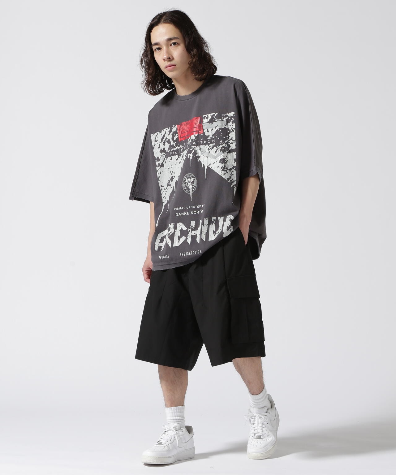 DankeSchon/ダンケシェーン/CIGARETTE DOLMAN S/S Tシャツ