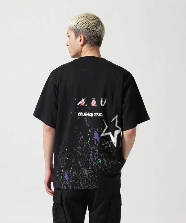 【WEB&DEPOT限定】UMLAUT/ウムラウト/タギング ペイントTEE