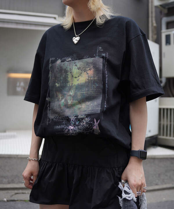 rurumu:/ルルムウ/【LHP Exclusive】fairy printed half sleeve tee