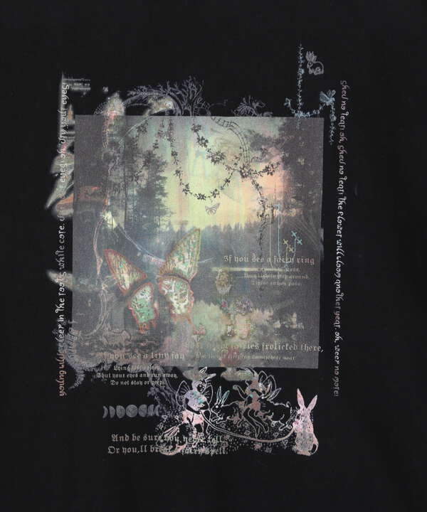 rurumu:/ルルムウ/【LHP Exclusive】fairy printed half sleeve tee