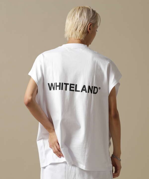 WEB&DEPOT限定/WHITELAND/ホワイトランド/OWL/LOGO NS/ロゴ ノースリーブ