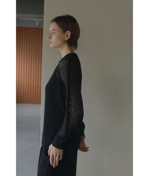 MANOF/マノフ/MESH KNIT TOPS