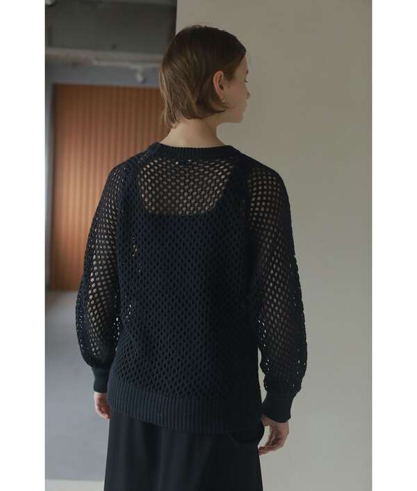 MANOF/マノフ/MESH KNIT TOPS