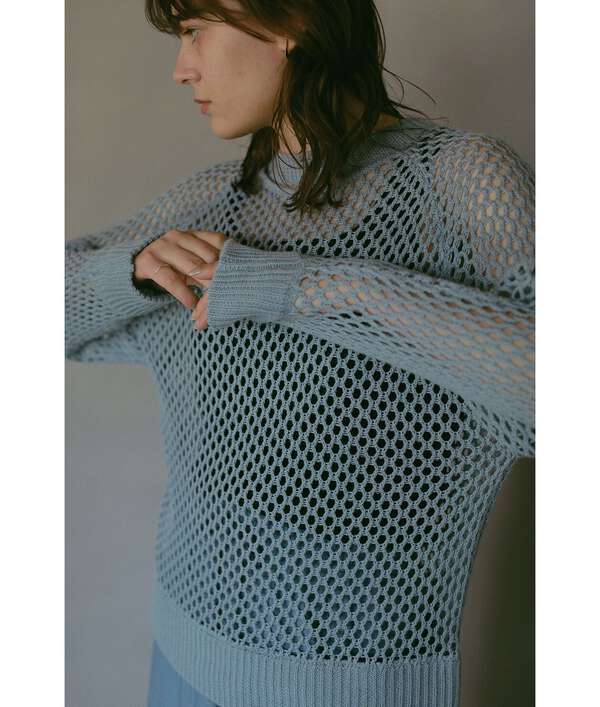 MANOF/マノフ/MESH KNIT TOPS