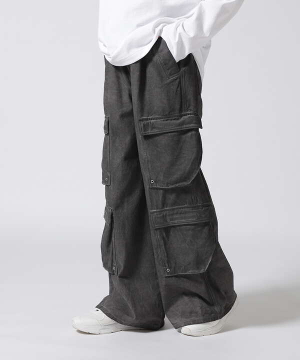 DankeSchon/ダンケシェーン/SPRAYED FLARE CARGO PANTS