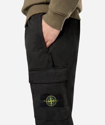 STONE ISLAND/ストーンアイランド/STRETCH COTTON WOOL SATIN CARGO PANTS