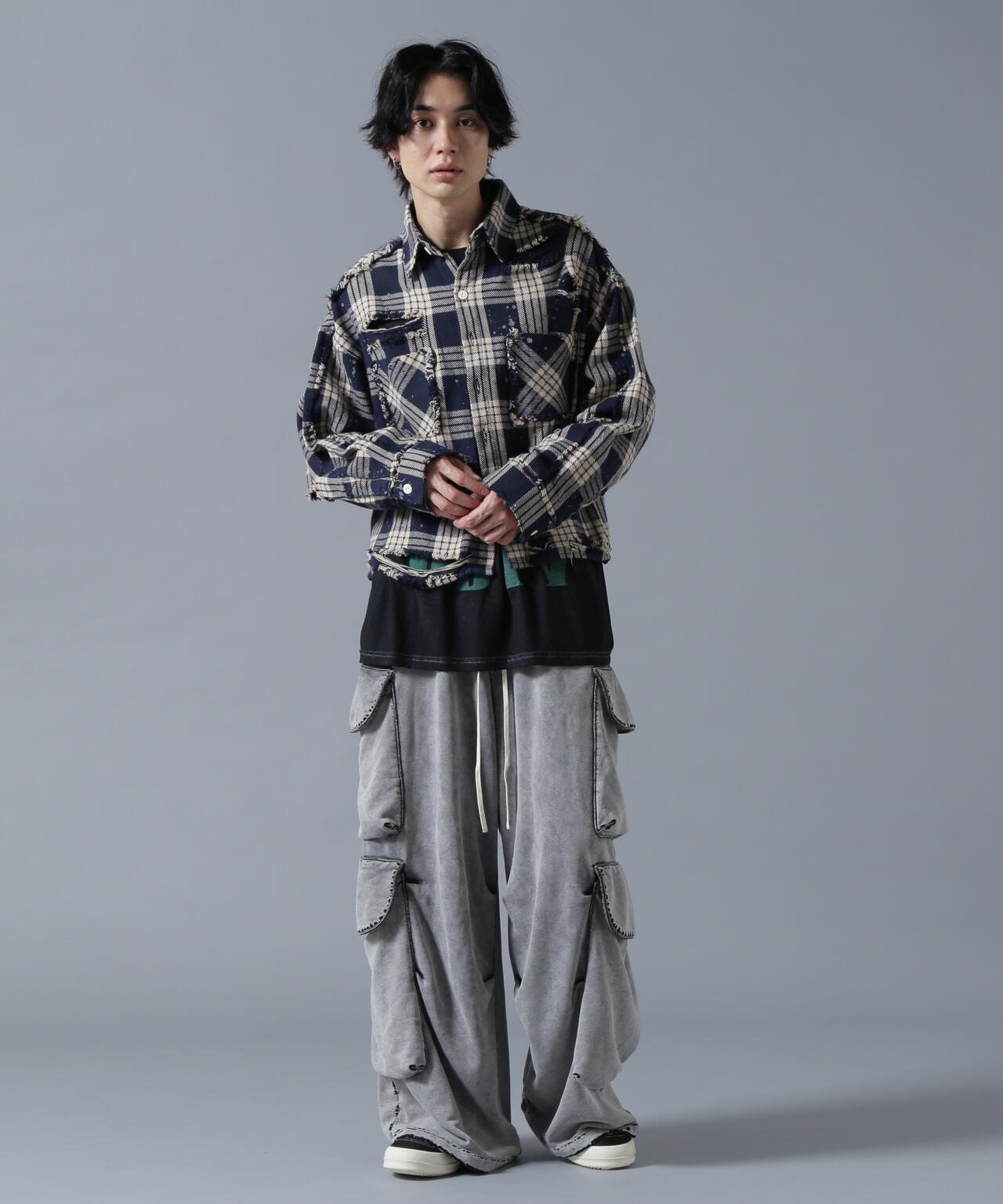 DankeSchon/ダンケシェーン/CHEMICAL SWEAT CARGO PANTS