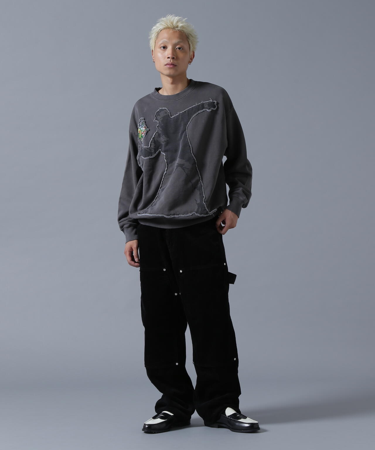 DankeSchon/ダンケシェーン/W KNEE PAINTER COUDUROY PANTS