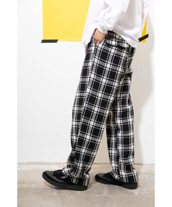 yipyip/イップイップ/PLAID CHECK WIDE PANTS