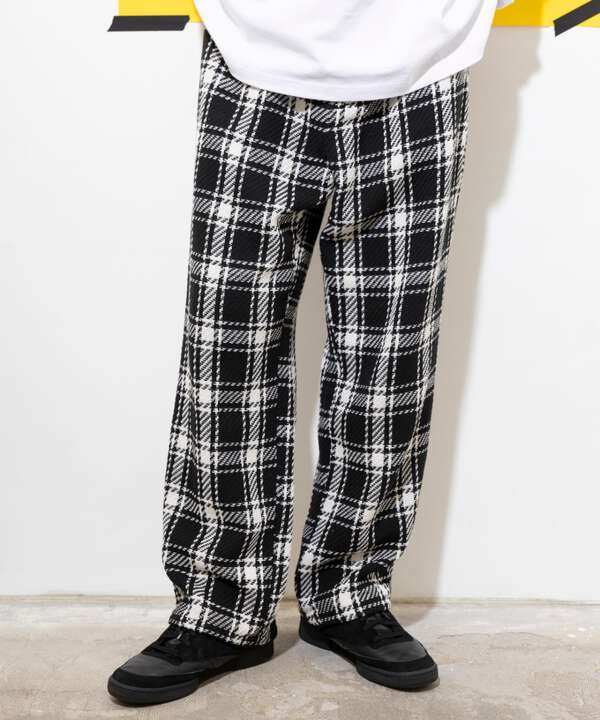 yipyip/イップイップ/PLAID CHECK WIDE PANTS