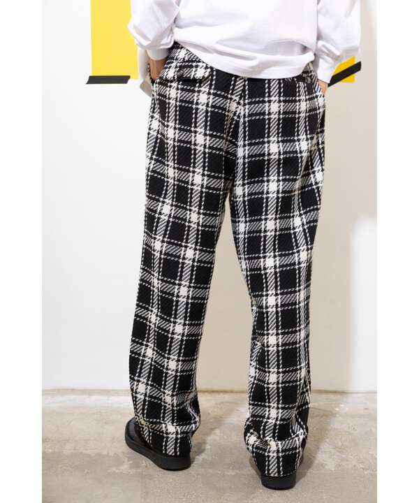 yipyip/イップイップ/PLAID CHECK WIDE PANTS