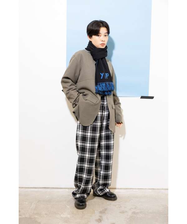 yipyip/イップイップ/PLAID CHECK WIDE PANTS