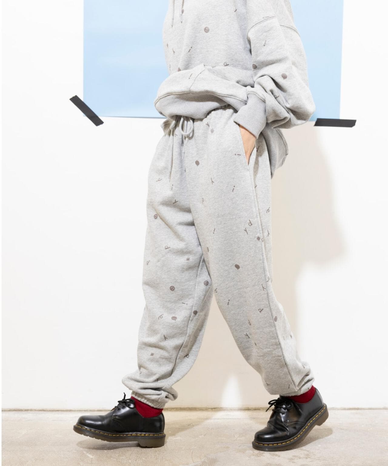 yipyip/イップイップ/MULTI PATTERN SWEAT PANTS