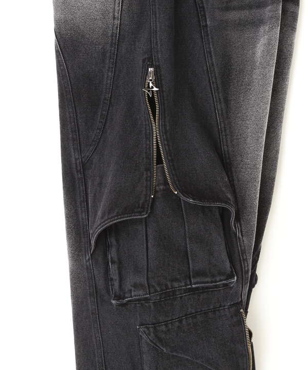 BLR BLUER/ビーエルアール ブラー/CURVED CARGO WASHED DP