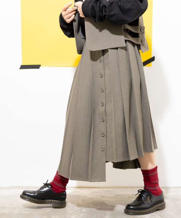 yipyip/イップイップ/PLEATS SKIRT