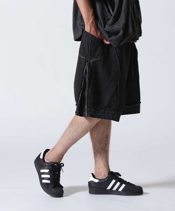 WHITELAND/ホワイトランド/SWEAT SIDE ZIP SHORT