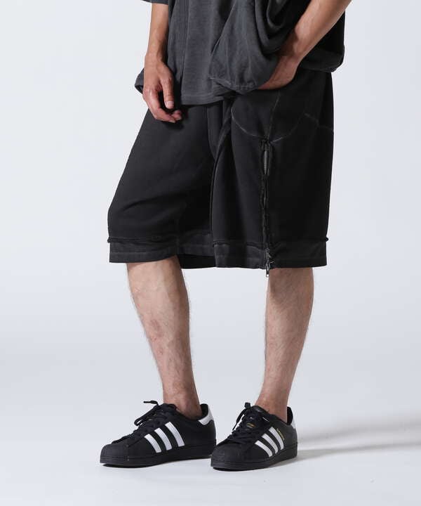 WHITELAND/ホワイトランド/SWEAT SIDE ZIP SHORT