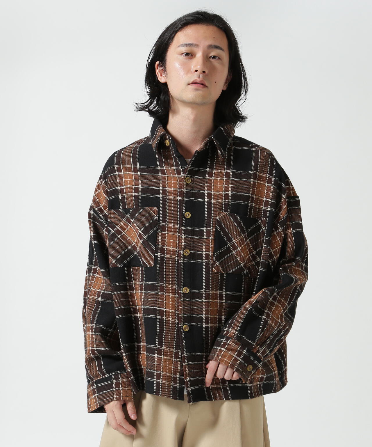  【WEB&DEPOT限定】DankeSchon/ダンケシェーン/COTTON FLANNEL CHECK SHIRT