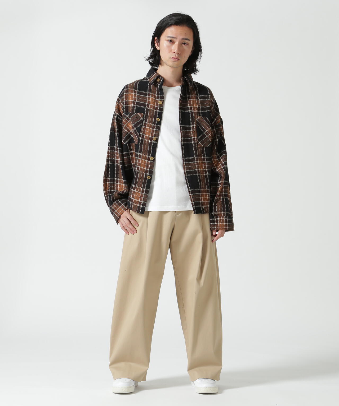  【WEB&DEPOT限定】DankeSchon/ダンケシェーン/COTTON FLANNEL CHECK SHIRT