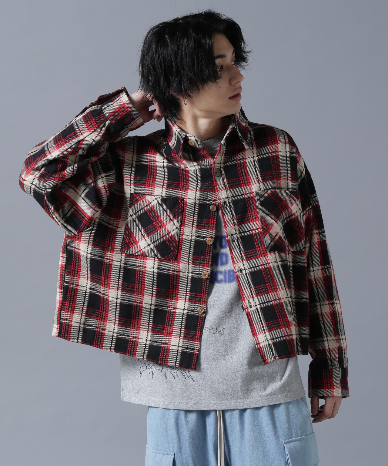  【WEB&DEPOT限定】DankeSchon/ダンケシェーン/COTTON FLANNEL CHECK SHIRT