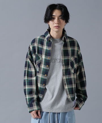  【WEB&DEPOT限定】DankeSchon/ダンケシェーン/COTTON FLANNEL CHECK SHIRT