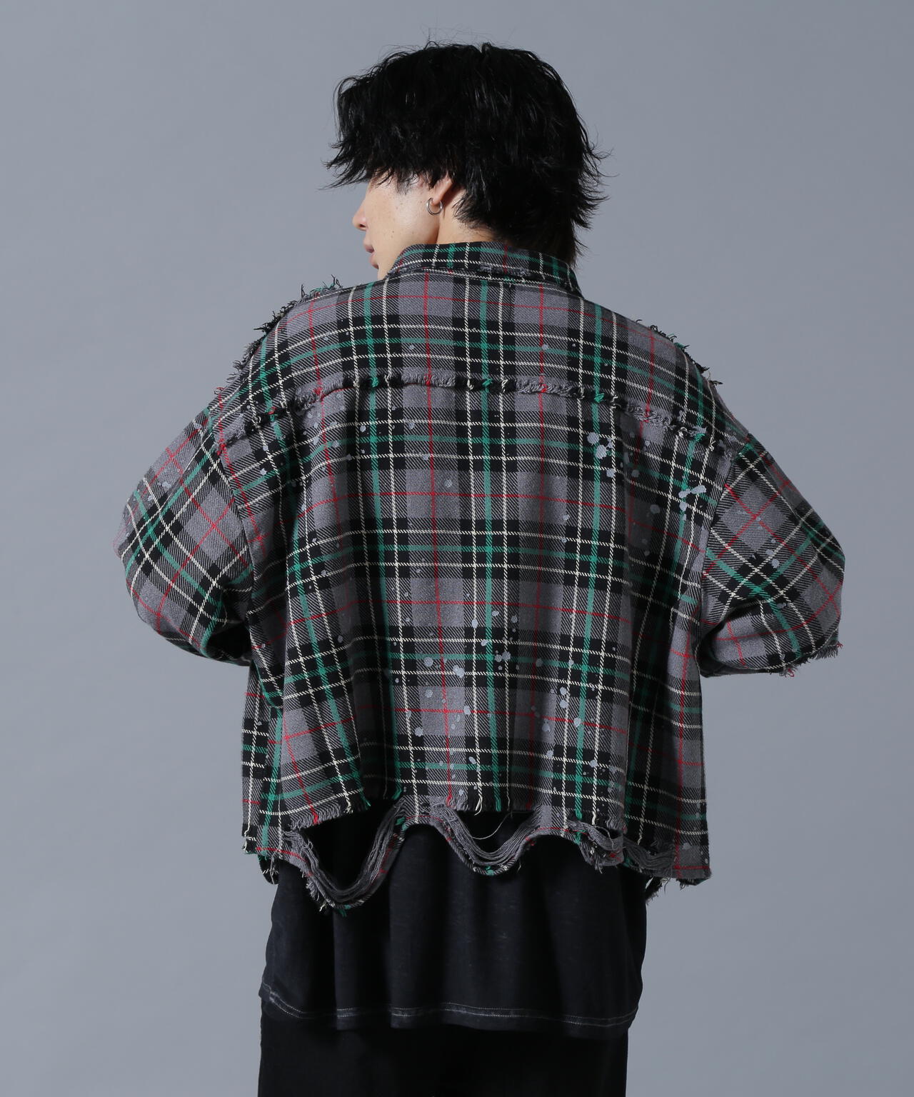 DankeSchon/ダンケシェーン/DAMAGE FLANNEL CHECK SHIRTS